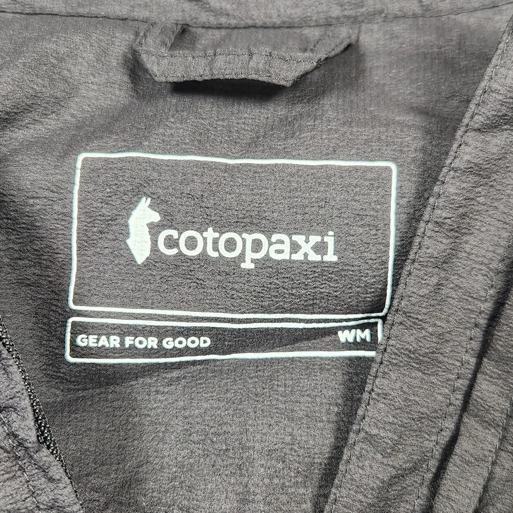 Cotopaxi Jacket Medium Black Paray Ultralight Active Shell Packable Windbreaker - Picture 3 of 12